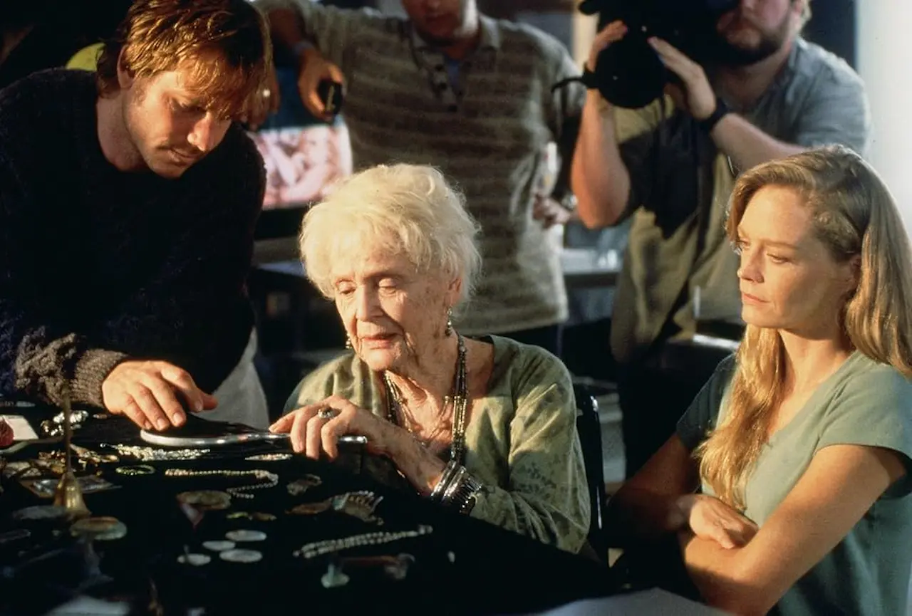 Bill Paxton, Gloria Stuart e Suzy Amis in Titanic