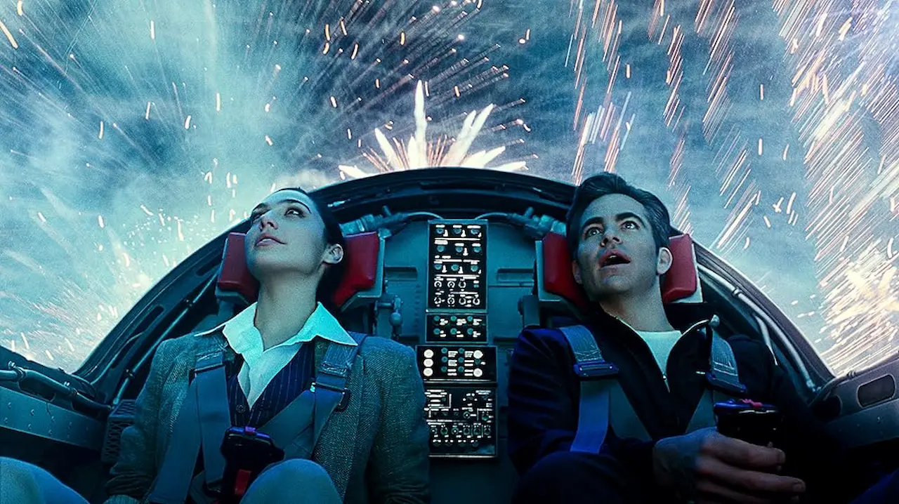 Chris Pine e Gal Gadot in Wonder Woman 1984