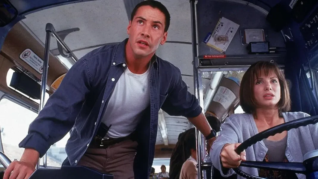 Keanu Reeves e Sandra Bullock in Speed
