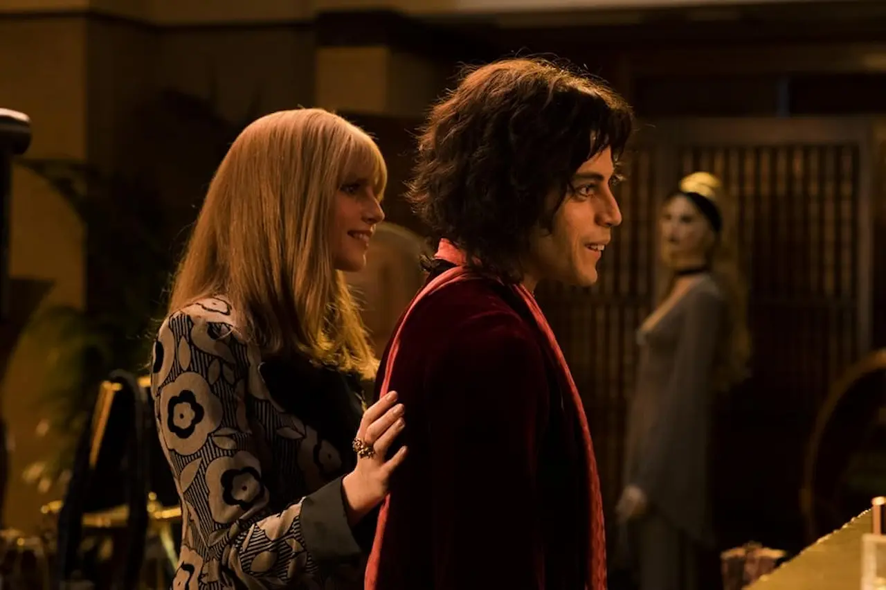 Rami Malek e Lucy Boynton in Bohemian Rhapsody
