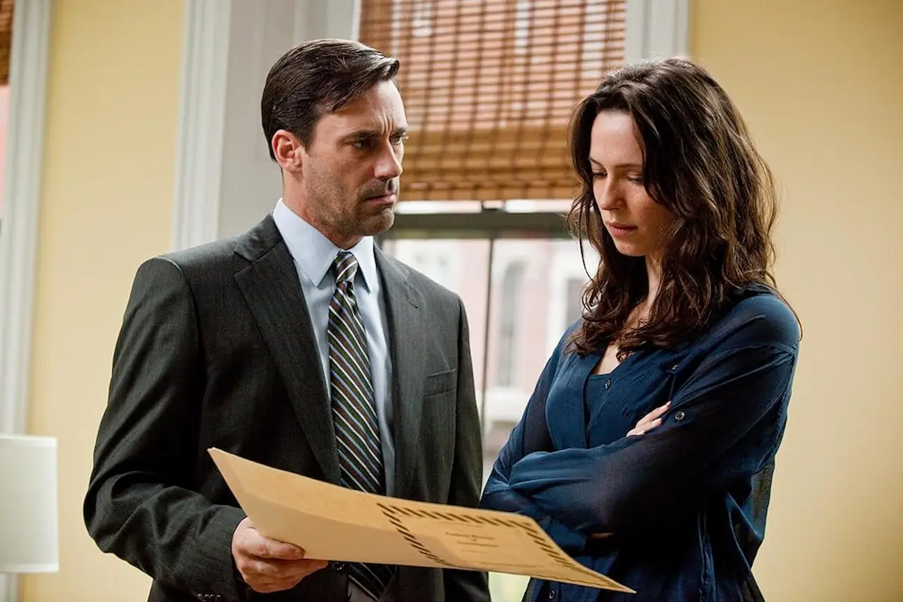 Rebecca Hall e Jon Hamm in The Town