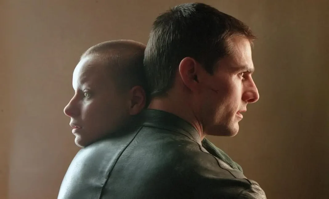 Tom Cruise e Samantha Morton in Minority Report