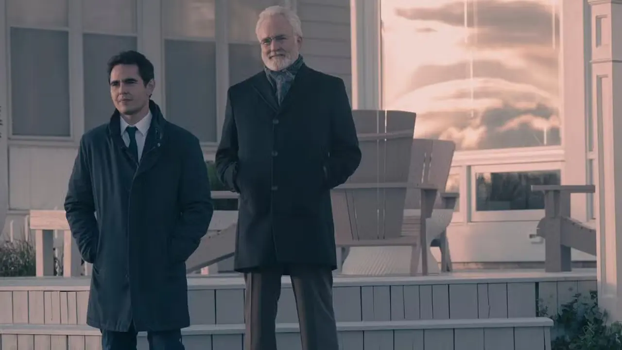 Bradley Whitford e Max Minghella in The Handmaid's Tale