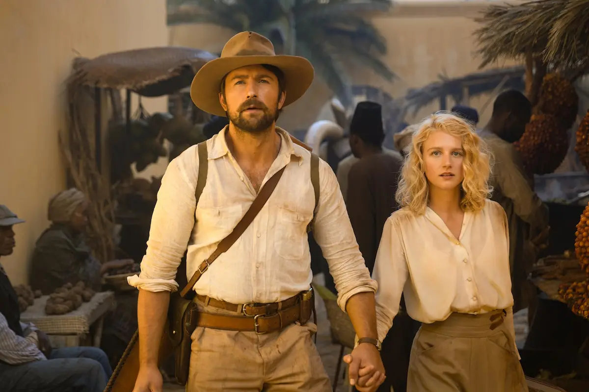 Brandon Sklenar and Julia Schlaepfer in 1923 (2022)