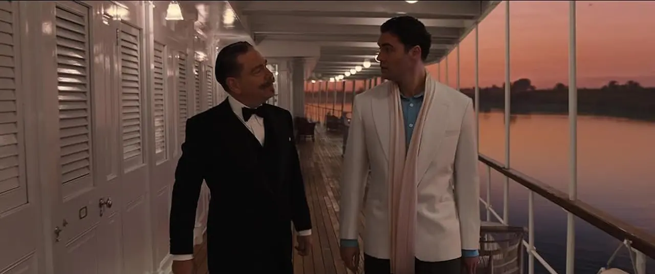 Kenneth Branagh e Tom Bateman in Assassinio sul Nilo