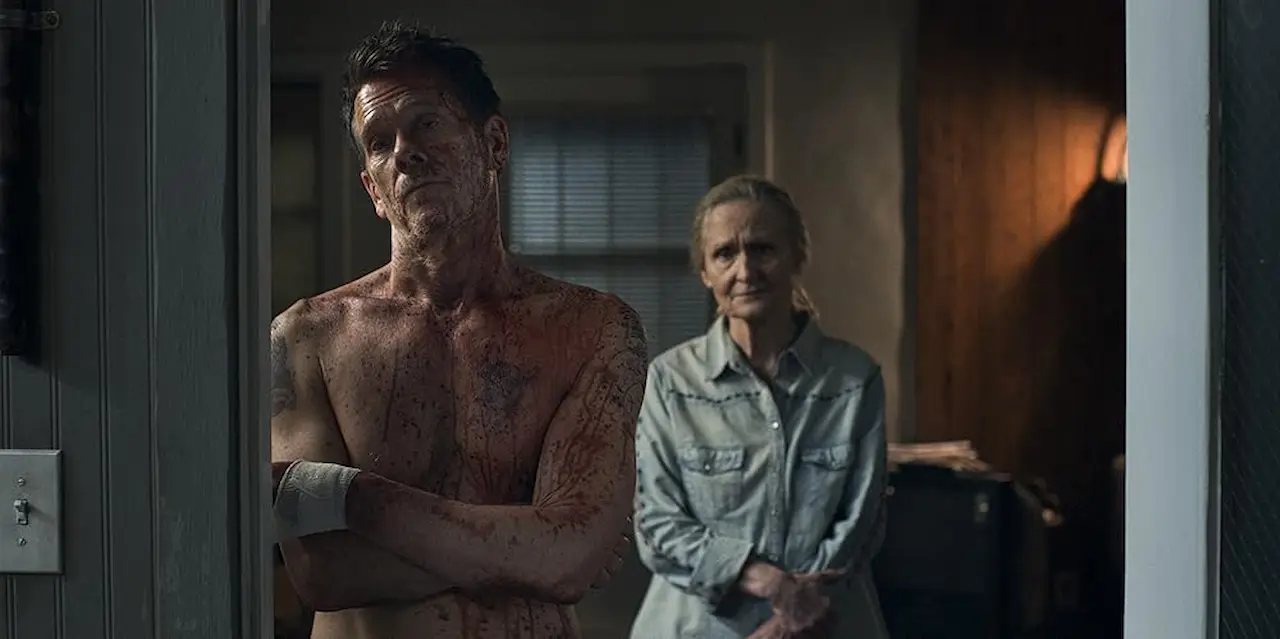 Kevin Bacon e Beth Grant in The Bondsman