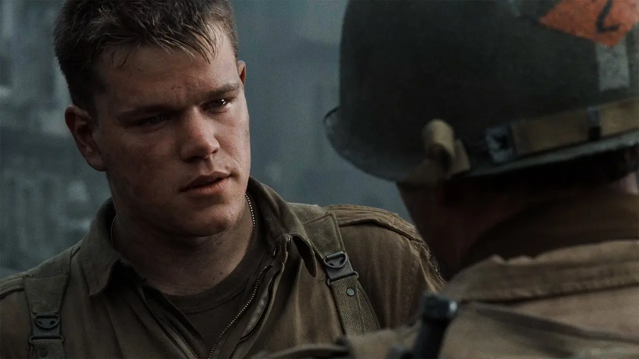 Matt Damon in Salvate il soldato Ryan