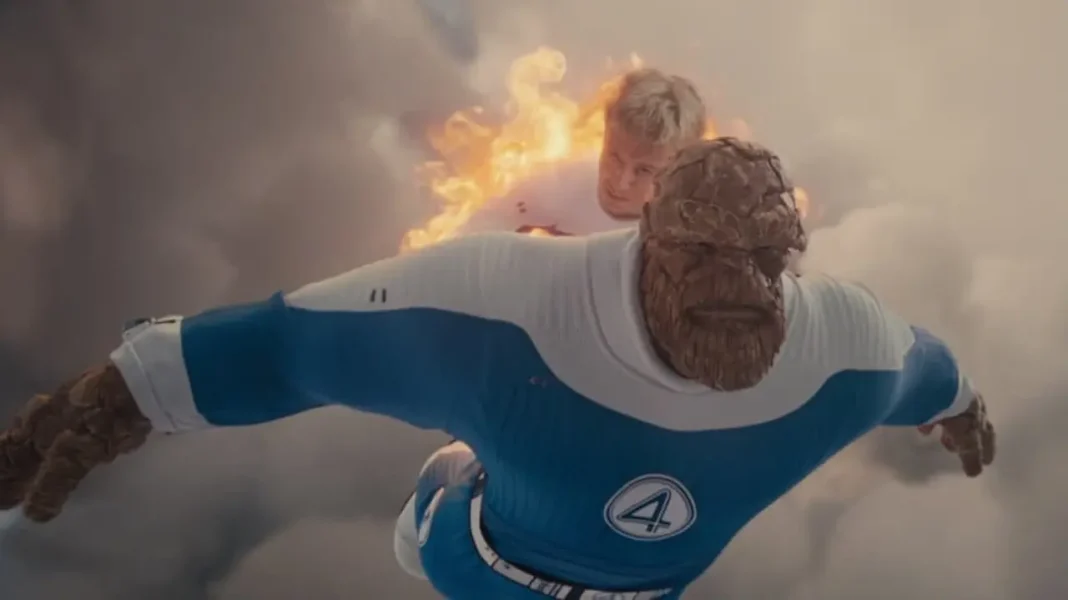 Johnny Storm e La Cosa in Fantastici Quattro Gli Inizi