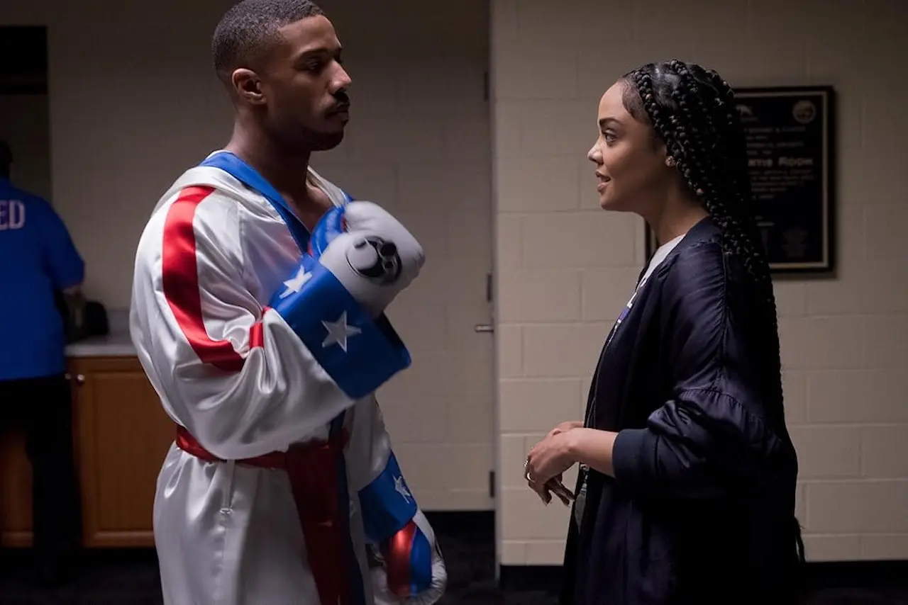 Michael B. Jordan e Tessa Thompson in Creed II