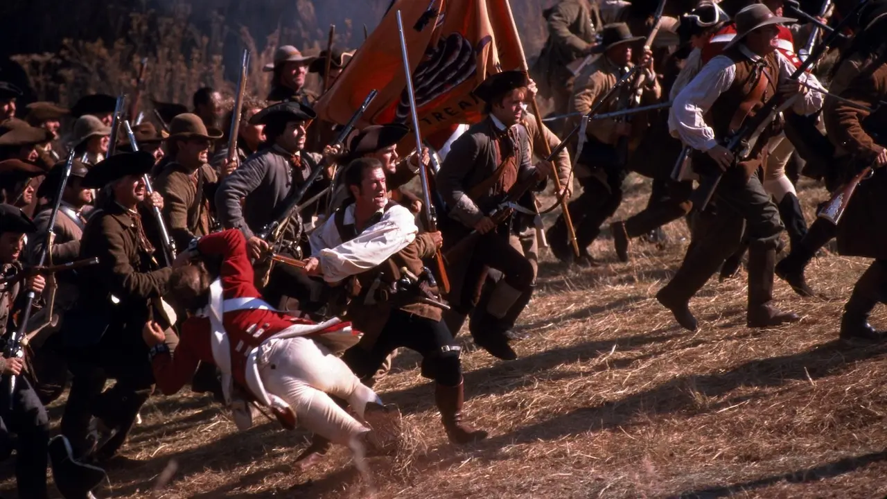 Una scena di battaglia in Il patriota