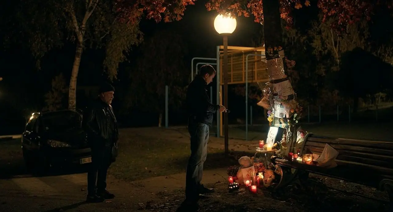 Bouli Lanners e Bastien Bouillon in La notte del 12