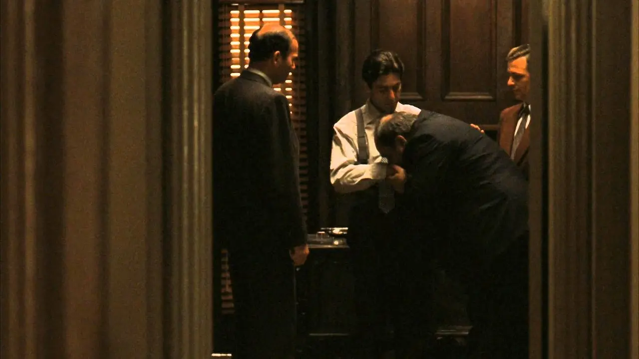 Al Pacino nel finale di Il padrino