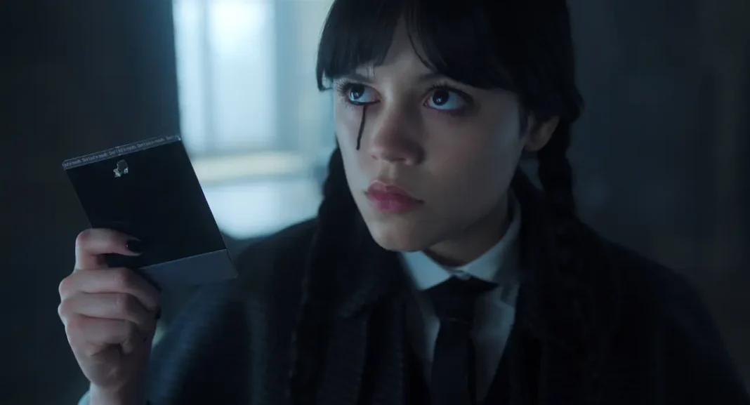 Jenna Ortega nella serie Mercoledì - Stagione 2
