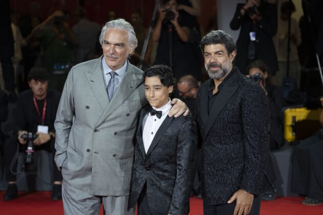 Andrea Di Stefano, Tiziano Menichelli e Pierfrancesco Favino