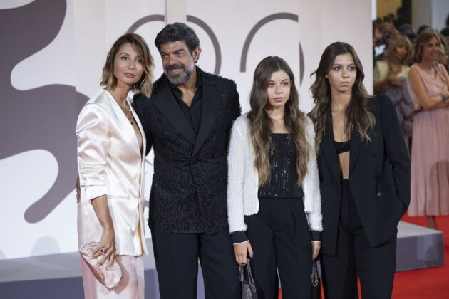 Anna Ferzetti, Pierfrancesco Favino, Lea Favino and Greta Favino