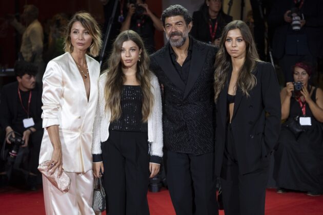 Anna Ferzetti, Pierfrancesco Favino, Lea Favino and Greta Favino