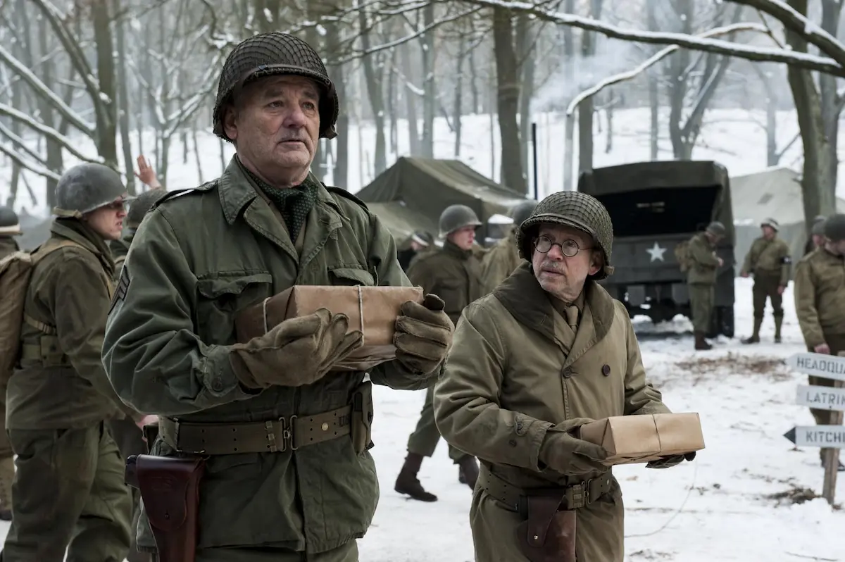 Bill Murray e Bob Balaban in Monuments Men (2014)