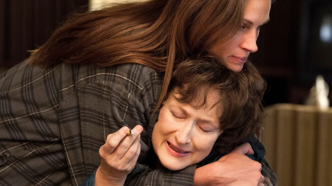 Julia Roberts e Meryl Streep in I segreti di Osage County
