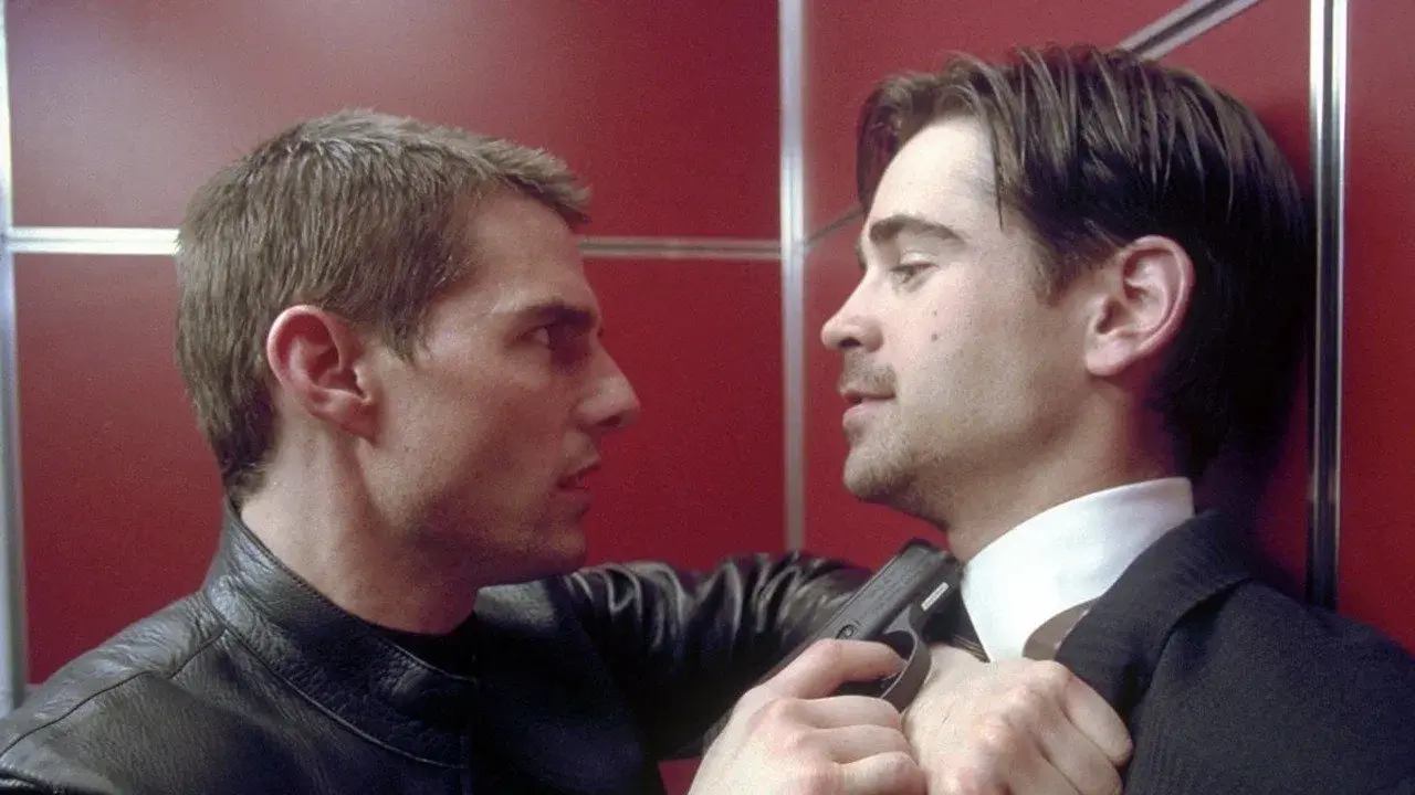 Tom Cruise e Colin Farrell in Minority Report