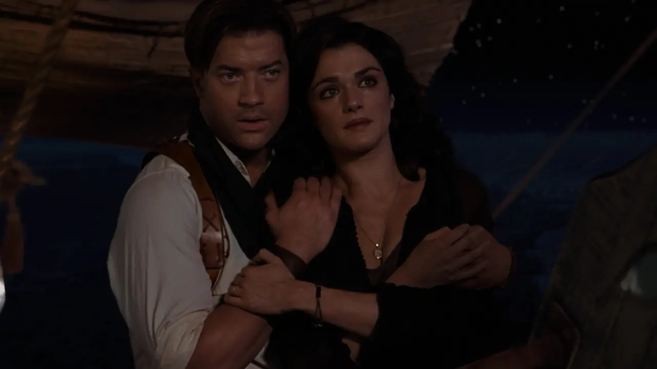 Brendan Fraser e Rachel Weisz in La mummia - Il ritorno