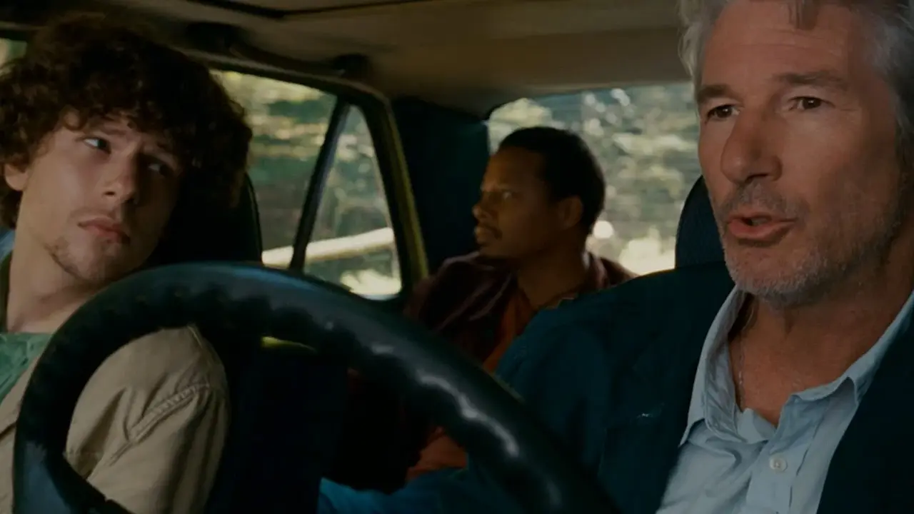 Jesse Eisenberg, Terrence Howard e Richard Gere in The Hunting Party