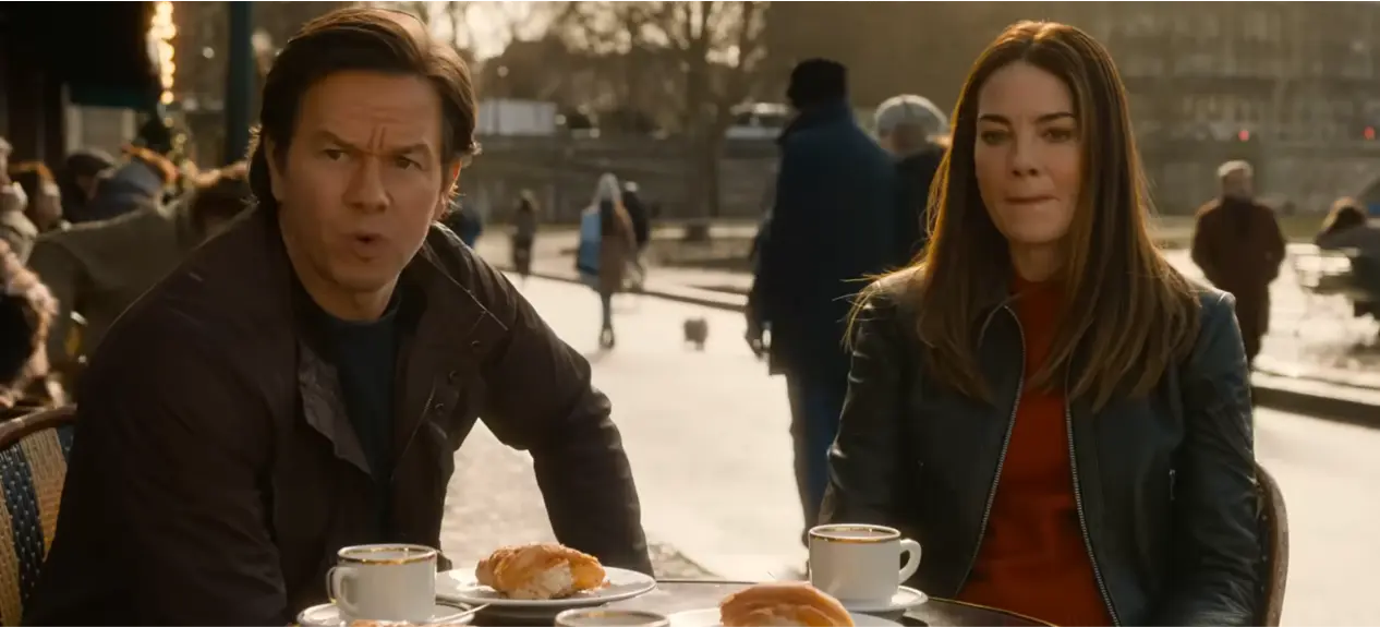 Mark Whalberg e michelle monaghan in The Family Plan 2