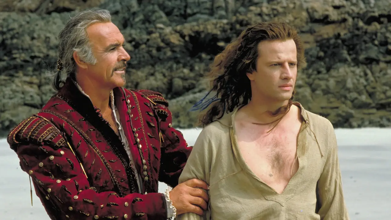 Sean Connery e Christopher Lambert in Highlander - L'ultimo immortale