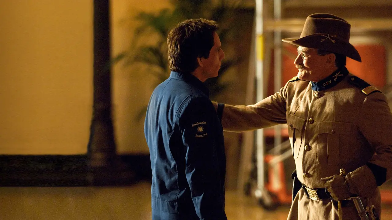 Ben Stiller e Robin Williams in Una notte al museo 2 - La fuga