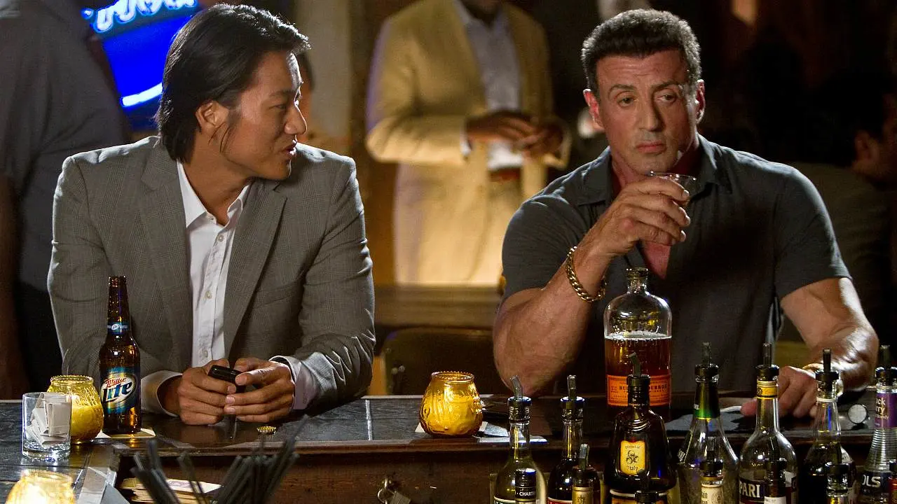 Sung Kang e Sylvester Stallone in Jimmy Bobo - Bullet to the Head