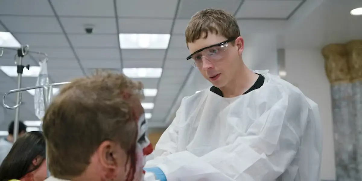 Gerran Howell as Dr. Dennis Whitaker in The Pitt 2