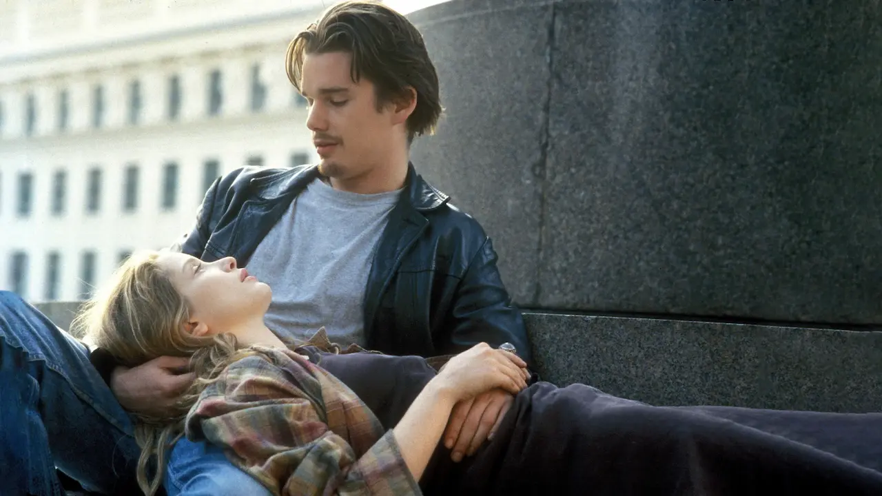 Julie Delpy ed Ethan Hawke in Prima dell'alba