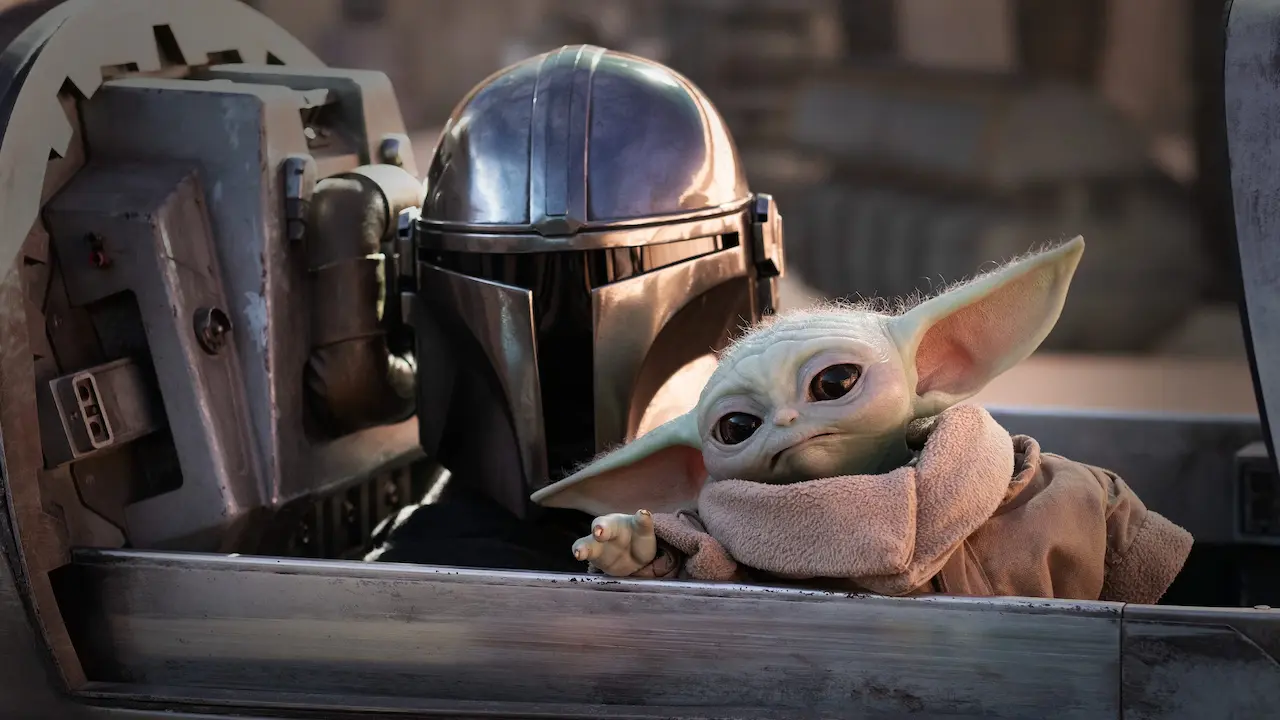 Din Djarin e Grogu in The Mandalorian and Grogu