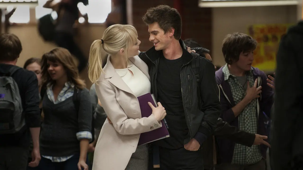 Emma Stone e Andrew Garfield in The Amazing Spider-Man