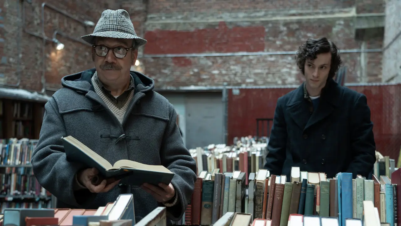 Paul Giamatti e Dominc Sessa in The Holdovers - Lezioni di vita