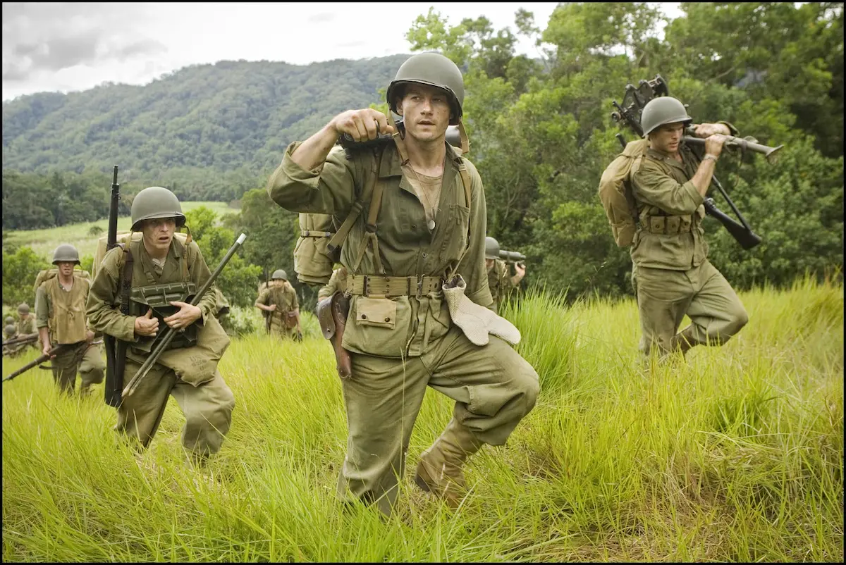 Tom Budge, James Badge Dale, and Josh Helman in The Pacific (2010)