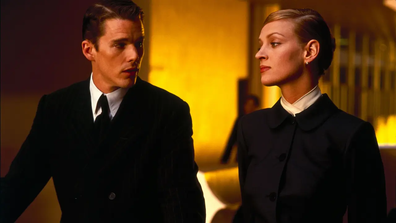 Ethan Hawke e Uma Thurman in Gattaca - La porta dell'universo