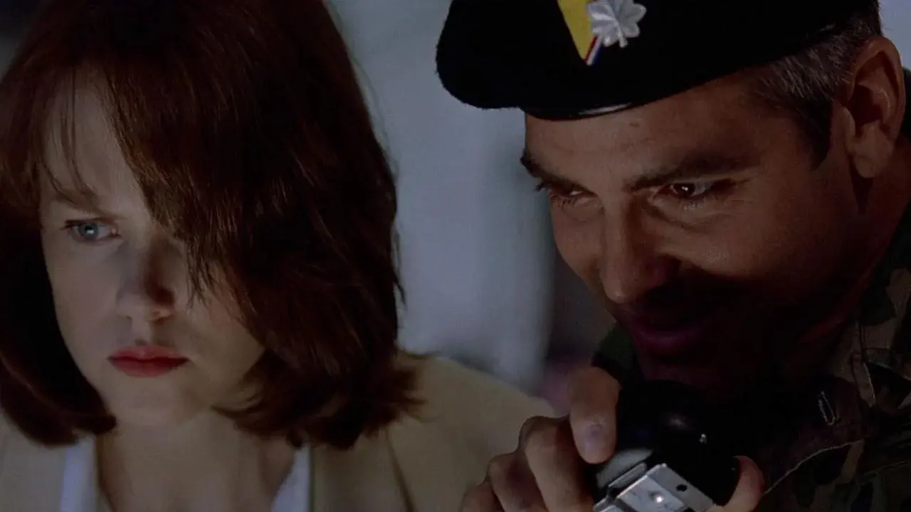 George Clooney e Nicole Kidman in The Peacemaker