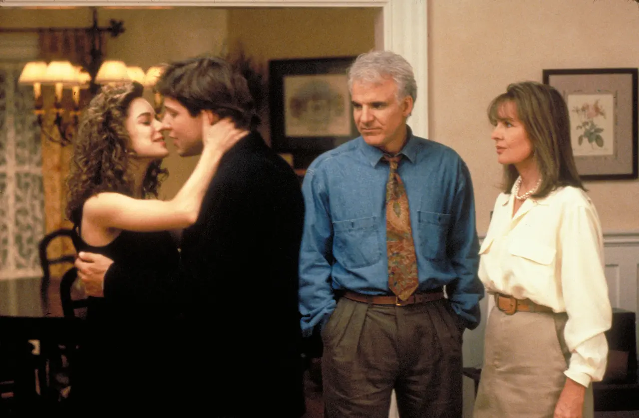 Steve Martin, Diane Keaton, George Newbern e Kimberly Williams-Paisley in Il padre della sposa