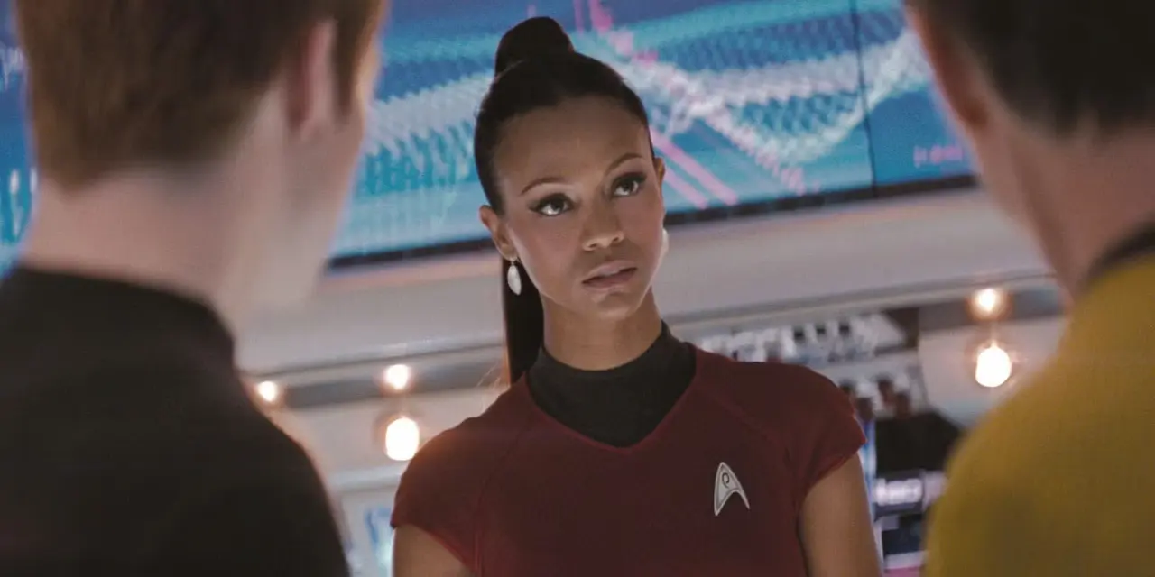 Zoe Saldana in Star Trek