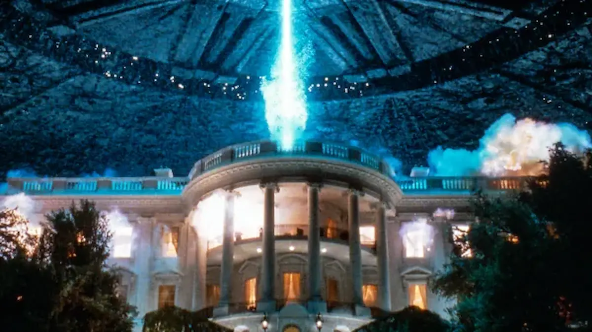 casa bianca in Independence Day
