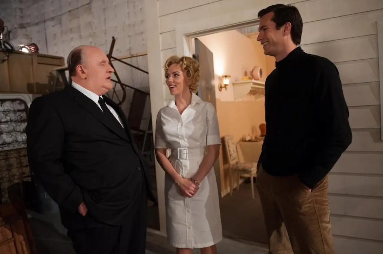 Anthony Hopkins, Scarlett Johansson e James D'Arcy in Hitchcock