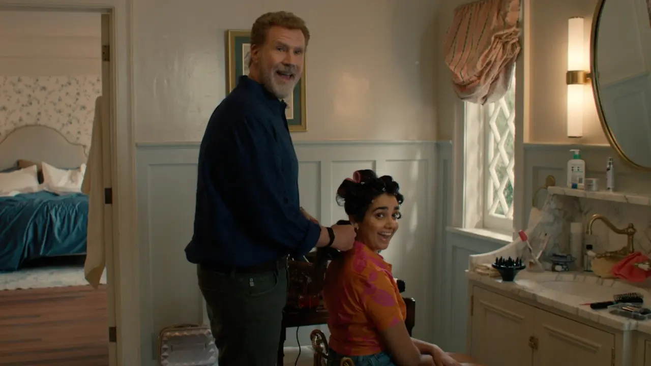 Will Ferrell e Geraldine Viswanathan in Un matrimonio di troppo